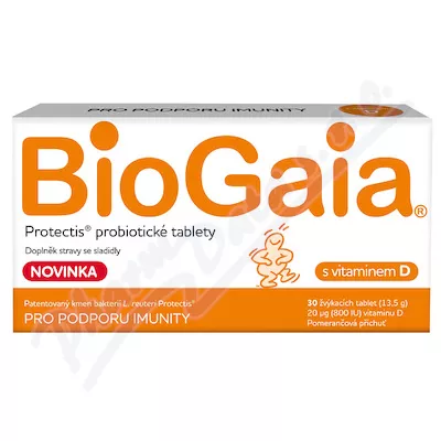 BioGaia Protectis s vit.D 30 žvýkacích tablet