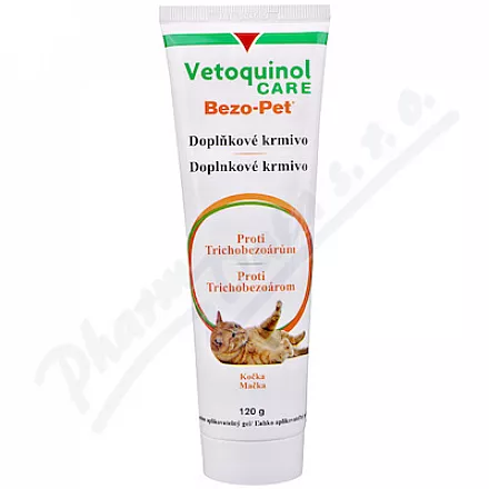 Bezo-Pet żel przeciw trichobezoarom dla kota 120g - Veterinární přípravky a potřeby pro vaše mazlíčky.