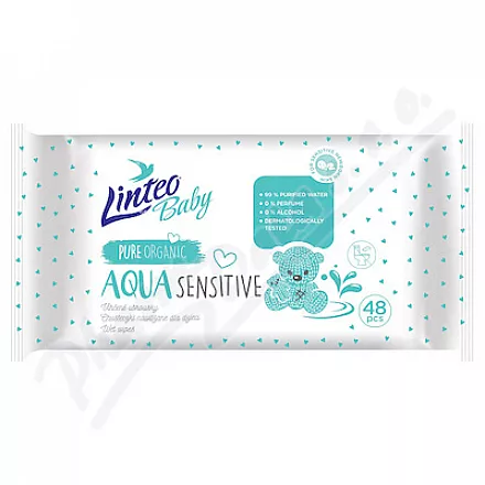 Linteo Baby Vlhčené ubrousky AQUA 48ks