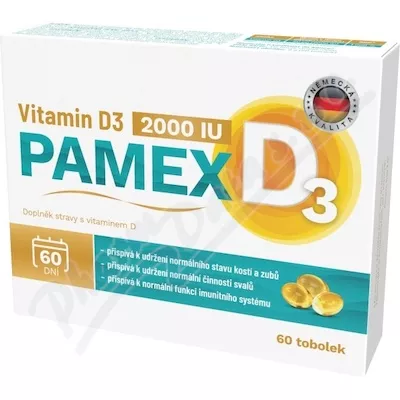 Pamex Vitamin D3 2000IU tob.60