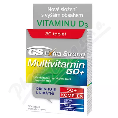 GS Extra Strong Multiwitamina 50+ tbl.30 CZ/SK