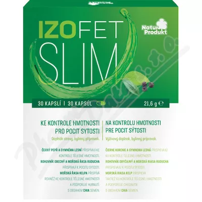 Naturprodukt Izofet Slim kontrola hmotnosti cps.30