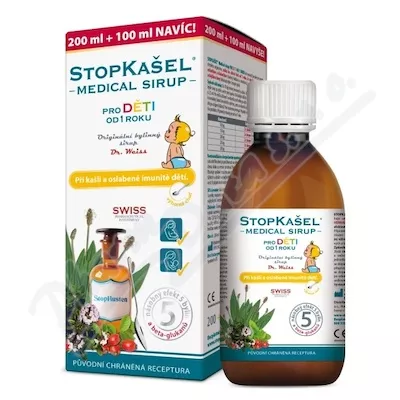 STOPKAŠEL Syrop medyczny od 1 ROKU 200+100ml