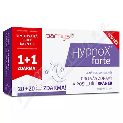 Barnys HypnoX forte tbl.20+20 zdarma