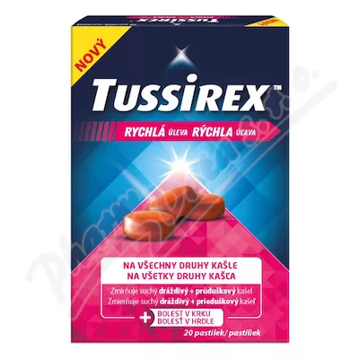 Pastylki na kaszel Tussirex past.20