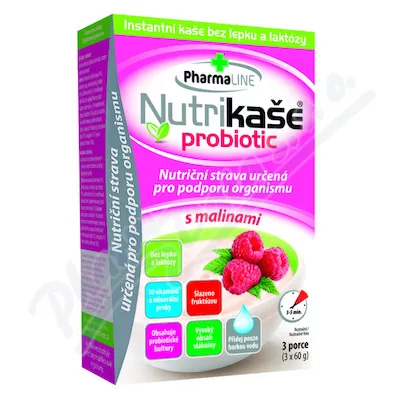 Nutrikaše probiotic s malinami 3x60g