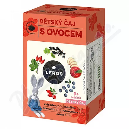 LEROS Dětský čaj s ovocem 9m 20x2g