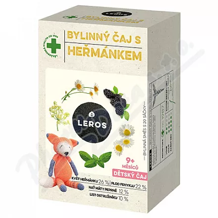 LEROS Dětský čaj bylinný s heřmánkem 9m 20x1.5g