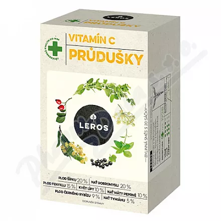LEROS Vitamín C průdušky čaj 20x1.5g