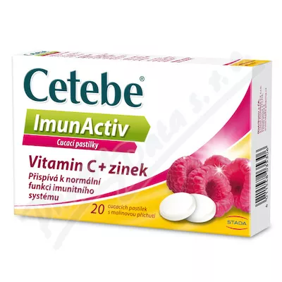 Cetebe ImunActiv Vit.C+zinek 20 cucacích pastilek