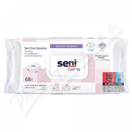 Seni Care vlhčené ubrousky Sensitive 68ks