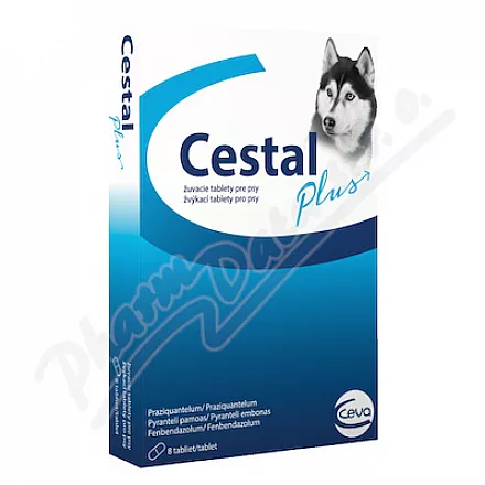 Cestal Plus tabletki do żucia dla psów 50/144/200mg tbl.8 - Veterinární přípravky a potřeby pro vaše mazlíčky.