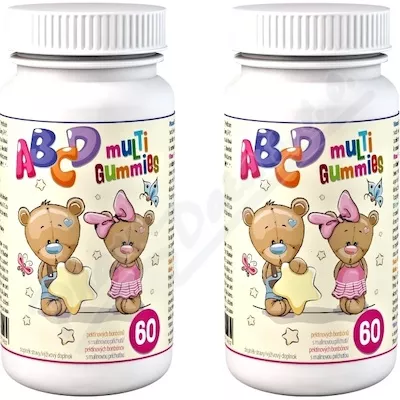 ABCD Multi Gummies 2x60 pektinových bonbónů