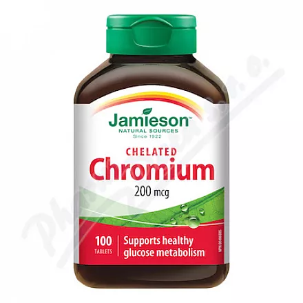 JAMIESON Chrom 200 mcg w postaci chelatu tbl.100