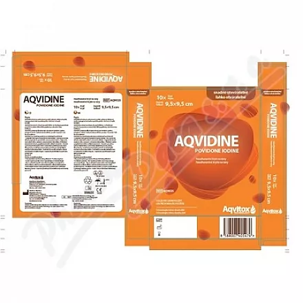 Aqvidine Povidone Iodine 9,5x9,5cm 10szt