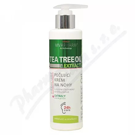VIVAPHARM Olejek z drzewa herbacianego krem do pielęgnacji stóp 200ml