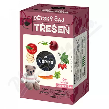 LEROS Dětský čaj Třešeň 6m 20x2g