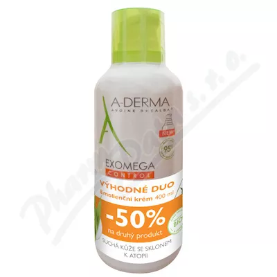 A-DERMA Exomega CONTROL Emolienční krém 400ml DUO