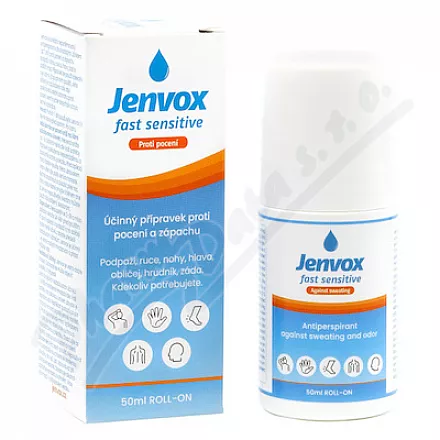 Jenvox Fast Sensitive roll-on na pocenie i nieprzyjemny zapach 50ml
