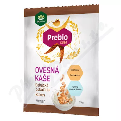 Prebio ovesná kaše Belgic.čoko.&kokos 65g TOPNATUR