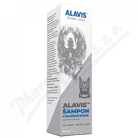 ALAVIS Szampon z chlorheksydyną 250ml - Veterinární přípravky a potřeby pro vaše mazlíčky.