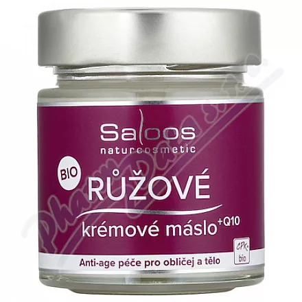 Saloos Růžové krémové máslo+Q10 BIO 110ml - tělová mléka,oleje,krémy,másla,