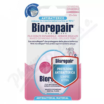 Płaska nić dentystyczna Biorepair Expanding Flat 25+5m