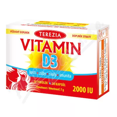 TEREZIA Vitamín D3 2000 IU tob.30