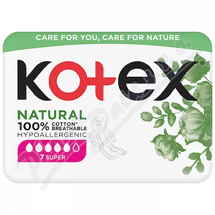 KOTEX Natural Liners Super 7szt