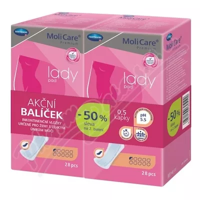 MoliCare LadyPad 0,5 kaps Duopack2x28szt