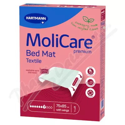 MOLICARE BED MAT 7 KAPEK TEXTILNÍ (SE ZÁLOŽKAMI)