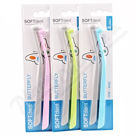 SOFTdent Butterfly szczoteczka do zębów SOLO 2szt