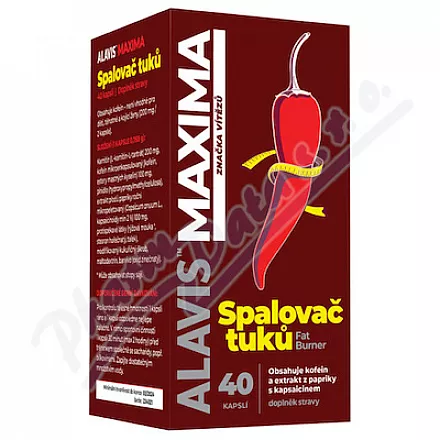 ALAVIS MAXIMA Spalovač tuků Fat Burner cps.40