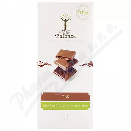 Čokol.Balance STEVIA mléč.bez přidaného cukru 85g