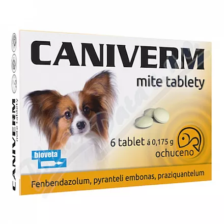 Caniverm mite tbl.6x0.175g a.u.v. - Veterinární přípravky a potřeby pro vaše mazlíčky.