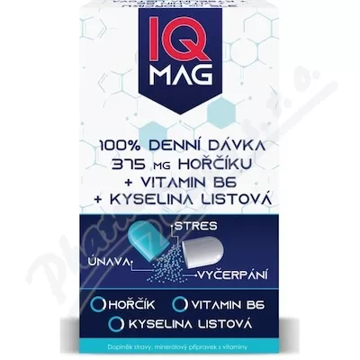 IQ Mag 375mg magnez+vit.B6+kwas.foliowy cps.60