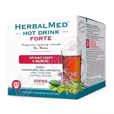 HERBALMED HotDrink Forte Dr.Weiss z kofeiną 24 saszetki