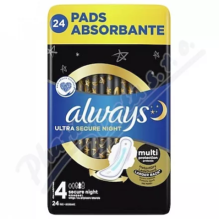 Always Ultra Secure Night 4 vložky 24ks