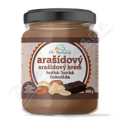 Dr.Natural Arašídový krém s hořkou čokoládou 500g