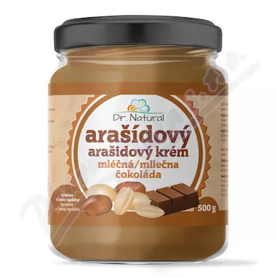 Dr.Natural Arašídový krém s mléčnou čokoládou 500g