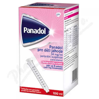 Panadol dla dzieci Truskawkowy 24mg/ml por.sus.100ml+sp.