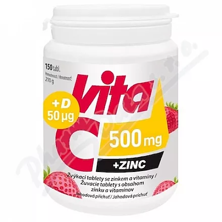 Vita-C 500mg Cynk D tbl.150