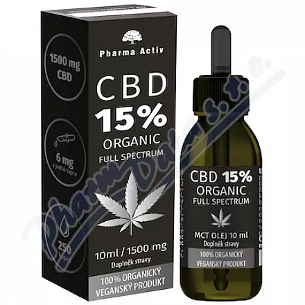 CBD 15% Full Spectrum 1500mg Organic 10ml