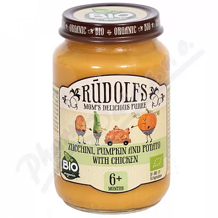 Rudolfs Cuketa dýně bramb.kuř.maso BIO 190g 6M+