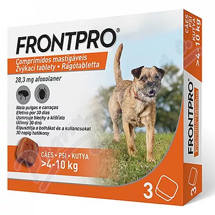 Frontpro 28,3mg 4-10kg do żucia tbl.3 - Veterinární přípravky a potřeby pro vaše mazlíčky.