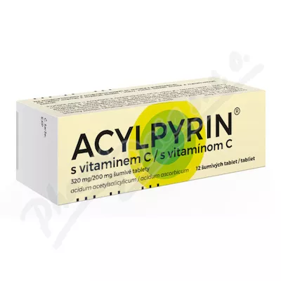 Acylopiryna z witaminą C 320mg/200mg tbl.eff.12