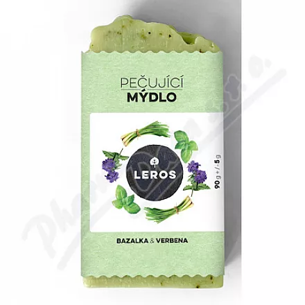 LEROS Pečující mýdlo bazalka&verbena 90g