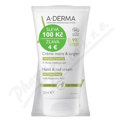 A-DERMA Krem do rąk i paznokci 50ml DUO