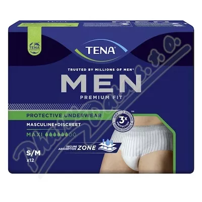 TENA Men PU Maxi S/M atramentowe majtki 12szt 798308