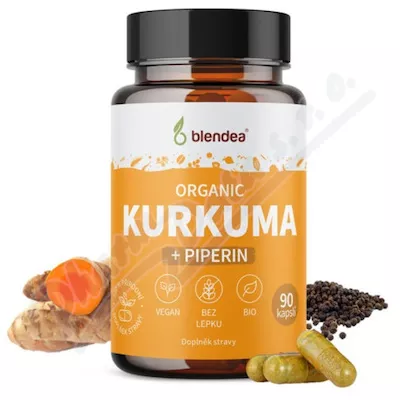 Blendea Kurkuma+piperin BIO cps.90